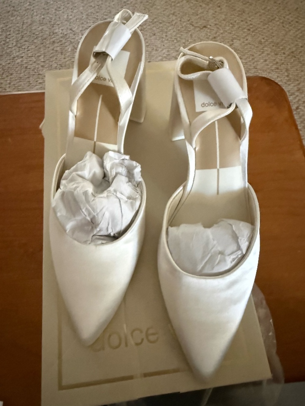 Dolce Vita Carel Heel Size 6 White